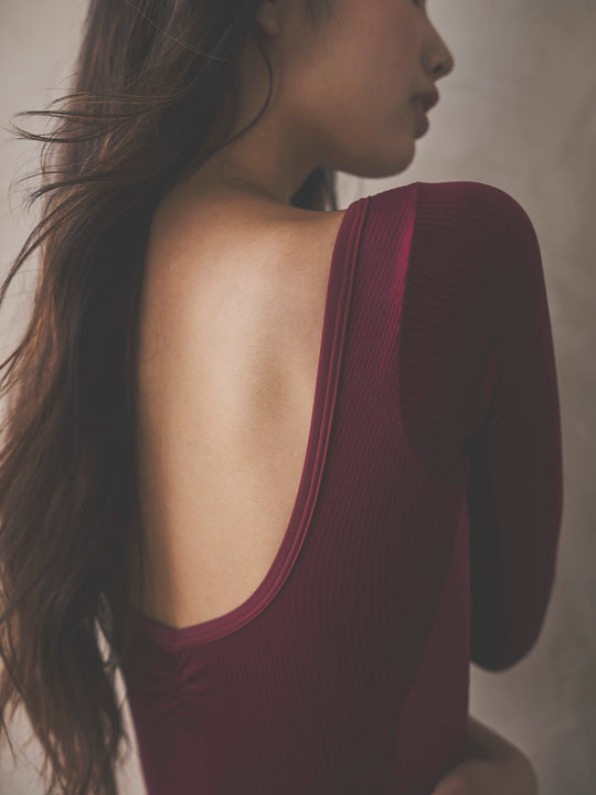 Retune.stina / Nocturne / Ribbed velours Bordeaux