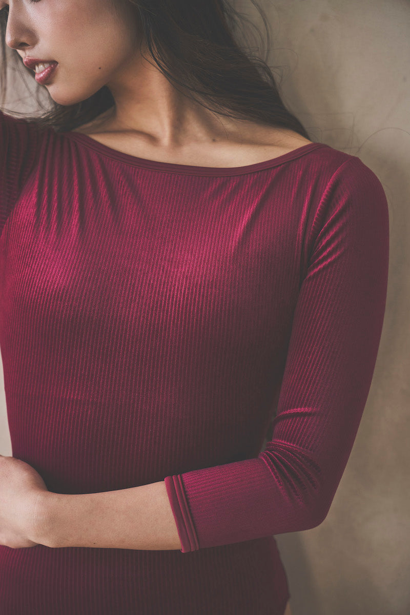 Retune.stina / Nocturne / Ribbed velours Bordeaux