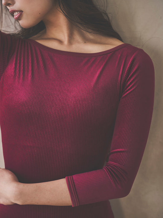 Retune.stina / Nocturne / Ribbed velours Bordeaux
