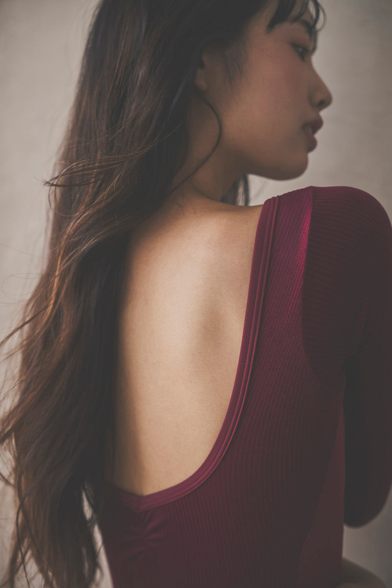 Retune.stina / Nocturne / Ribbed velours Bordeaux