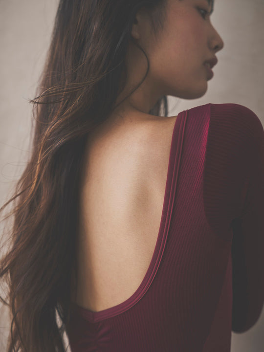 Retune.stina / Nocturne / Ribbed velours Bordeaux