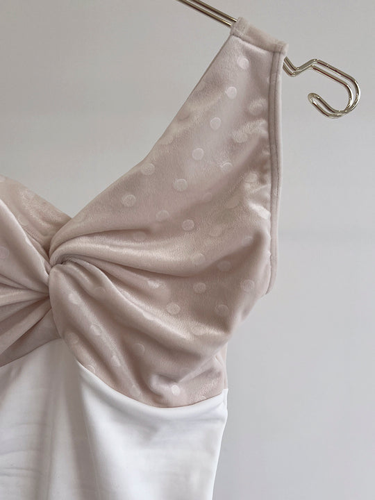 Retune.stina / Walts / velours dot off white / kids & girl