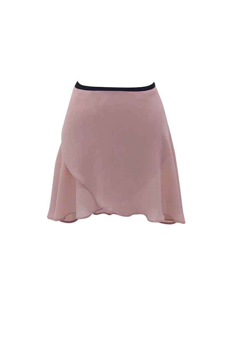 black ribbon wrap skirt / short / dusty pink