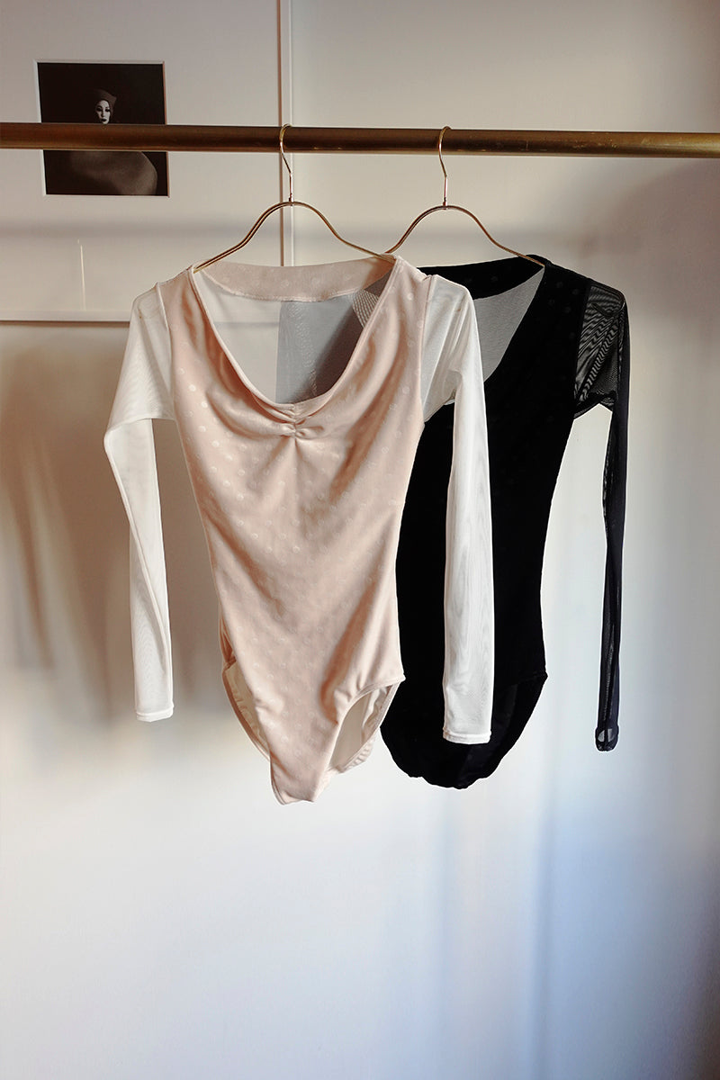 Retune.stina / butterfly long / velours dot black