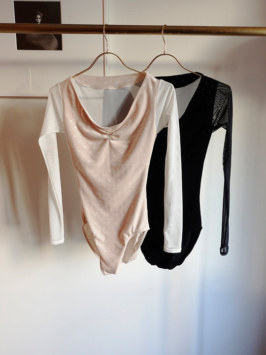 Retune.stina / butterfly long / velours dot black