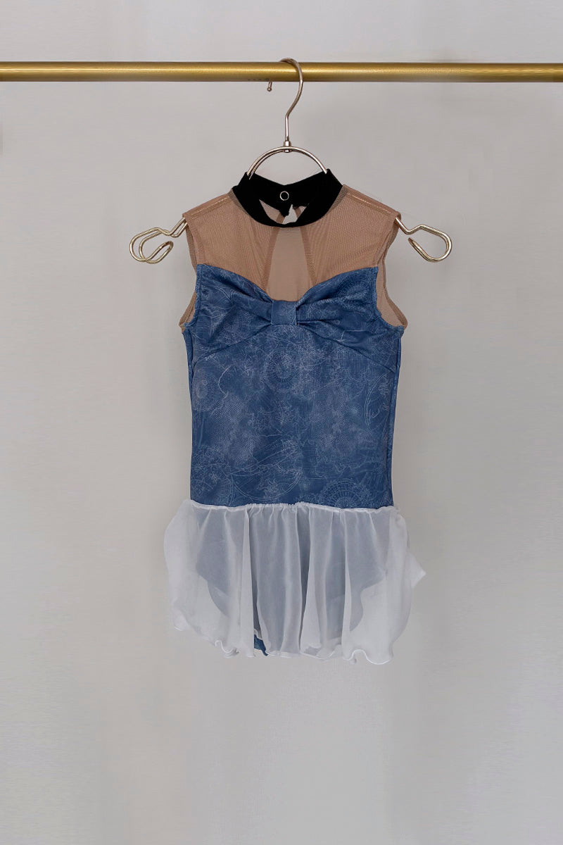 type Y neck ribbon / Atlas blue / kids & girl