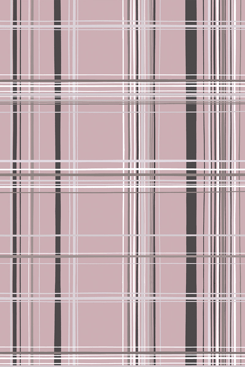stina / type U ballerina ＋ / silky pink check / custom