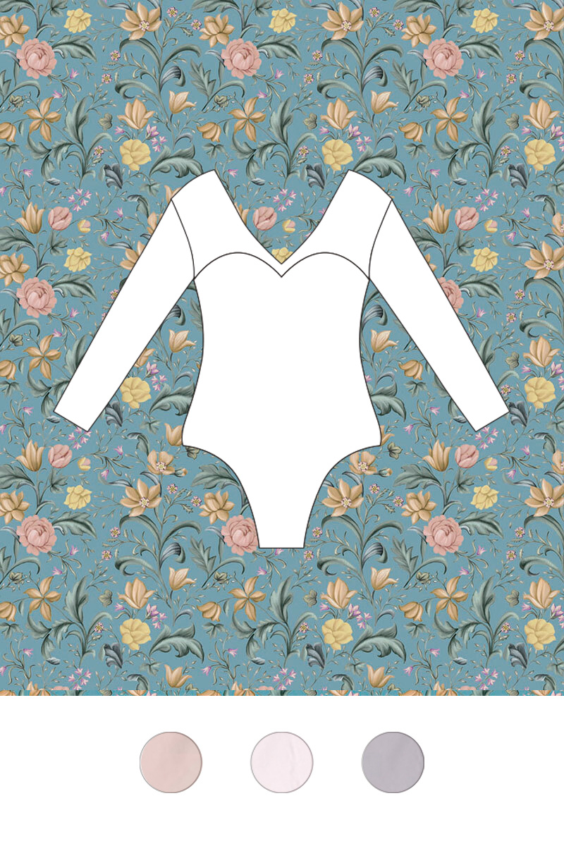 stina スティナ lucky pastel turquoise レオタード stina / type V