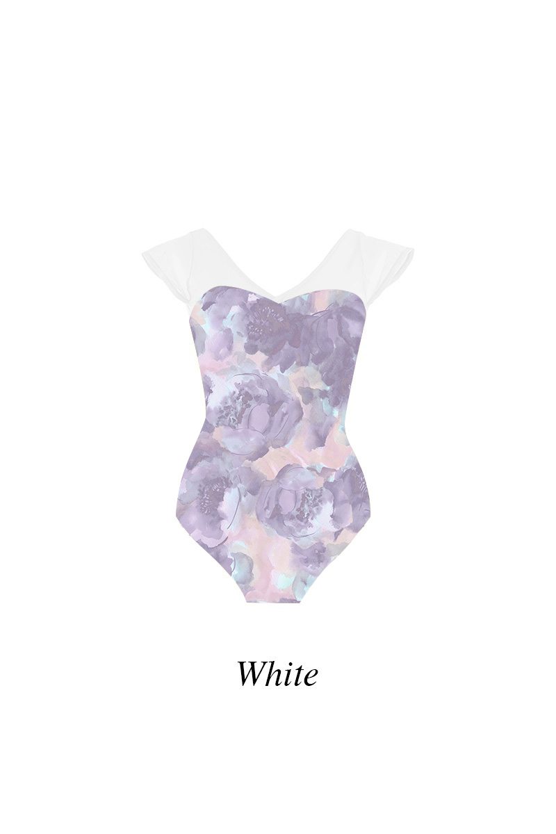 stina / type H half sleeve / blurred flower purple / custom