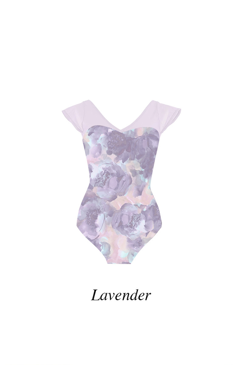 stina / type H half sleeve / blurred flower purple / custom
