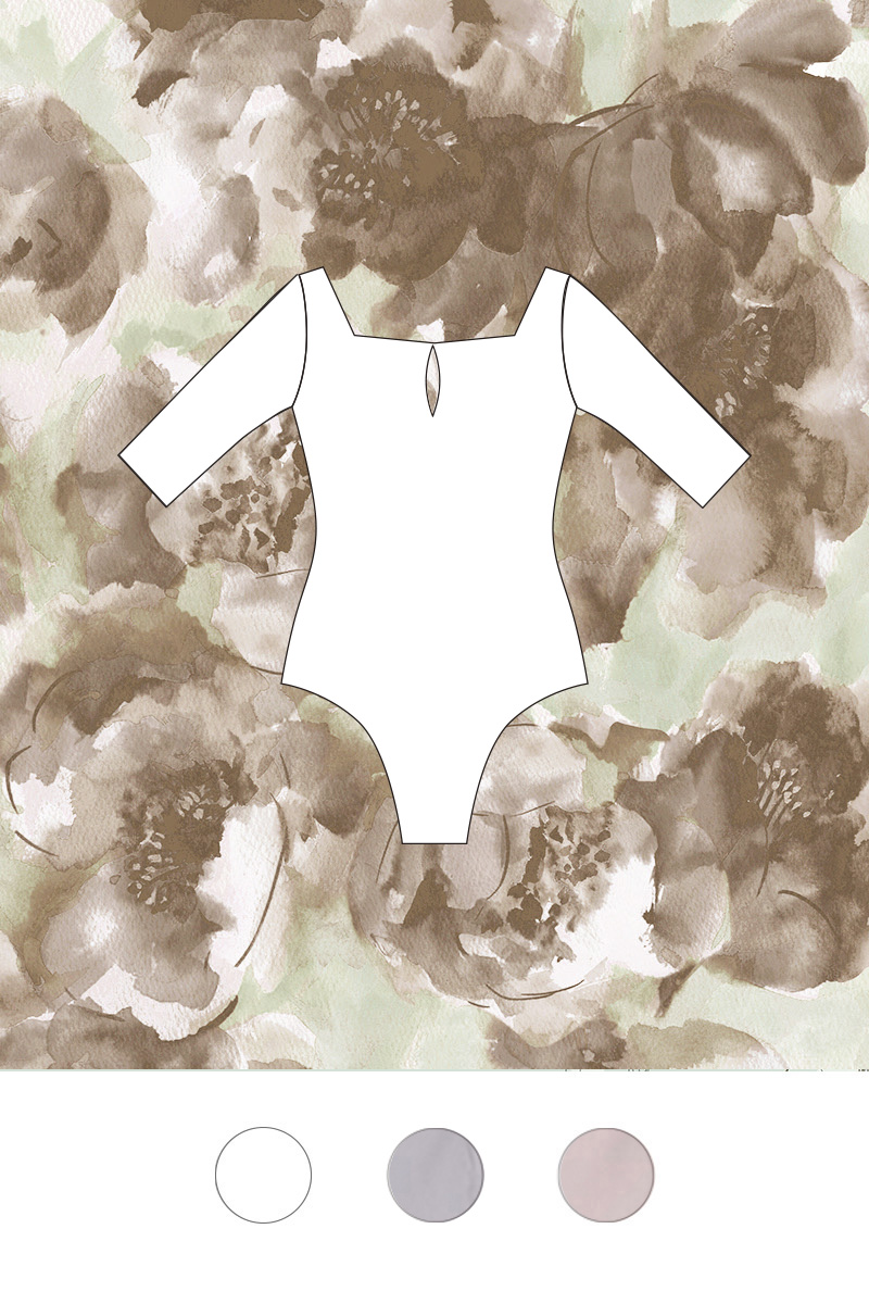 stina / type U ballerina ＋ / blurred flower pink / custom