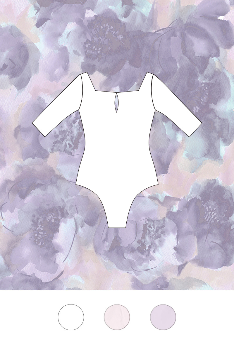 stina / type U ballerina ＋ / blurred flower pink / custom