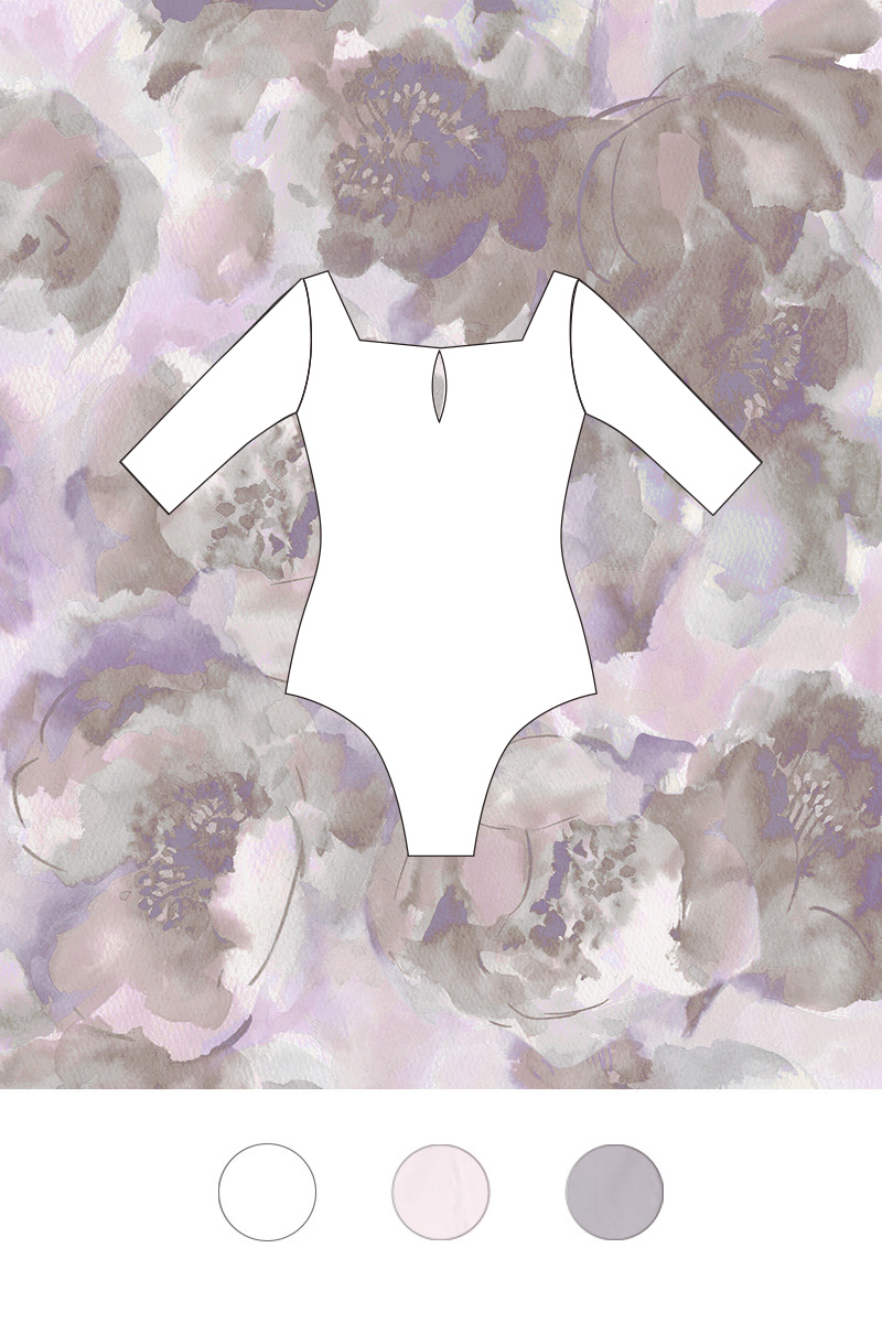 stina / type U ballerina ＋ / blurred flower pink / custom