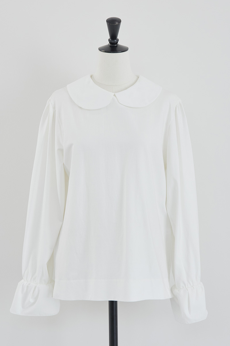 stina / tulip blouse / white