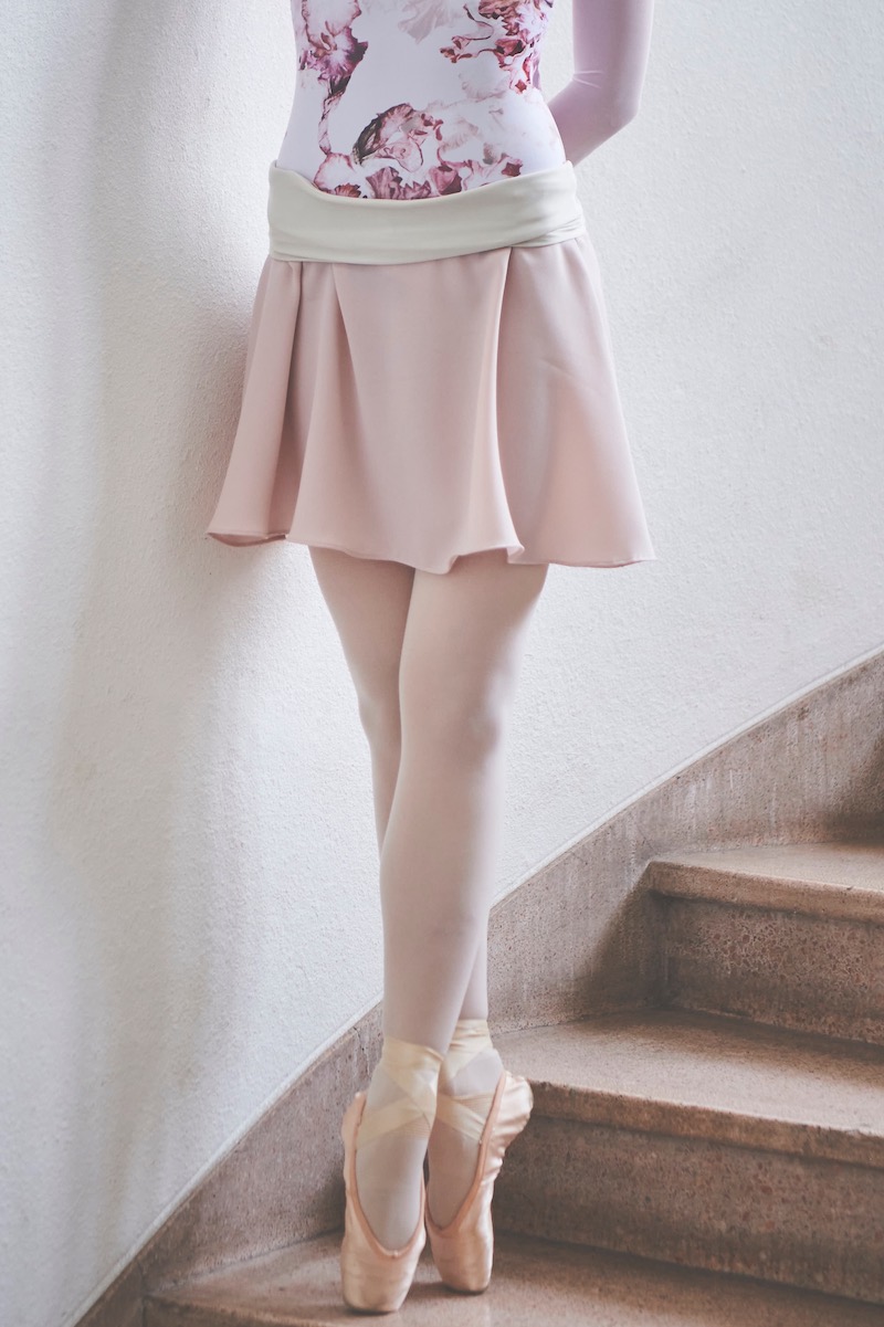 stina / bicolor pull-on skirt