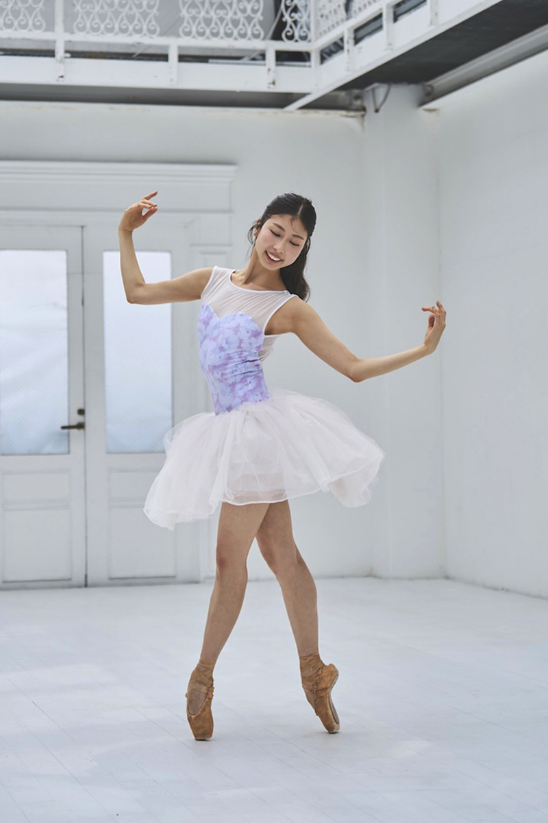 stina / type L long ribbon / Aurora pink