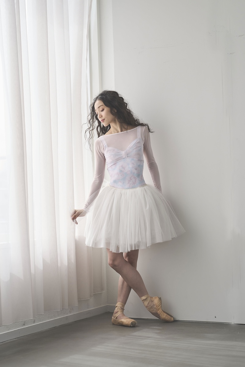 stina / type L long ribbon / Aurora pink