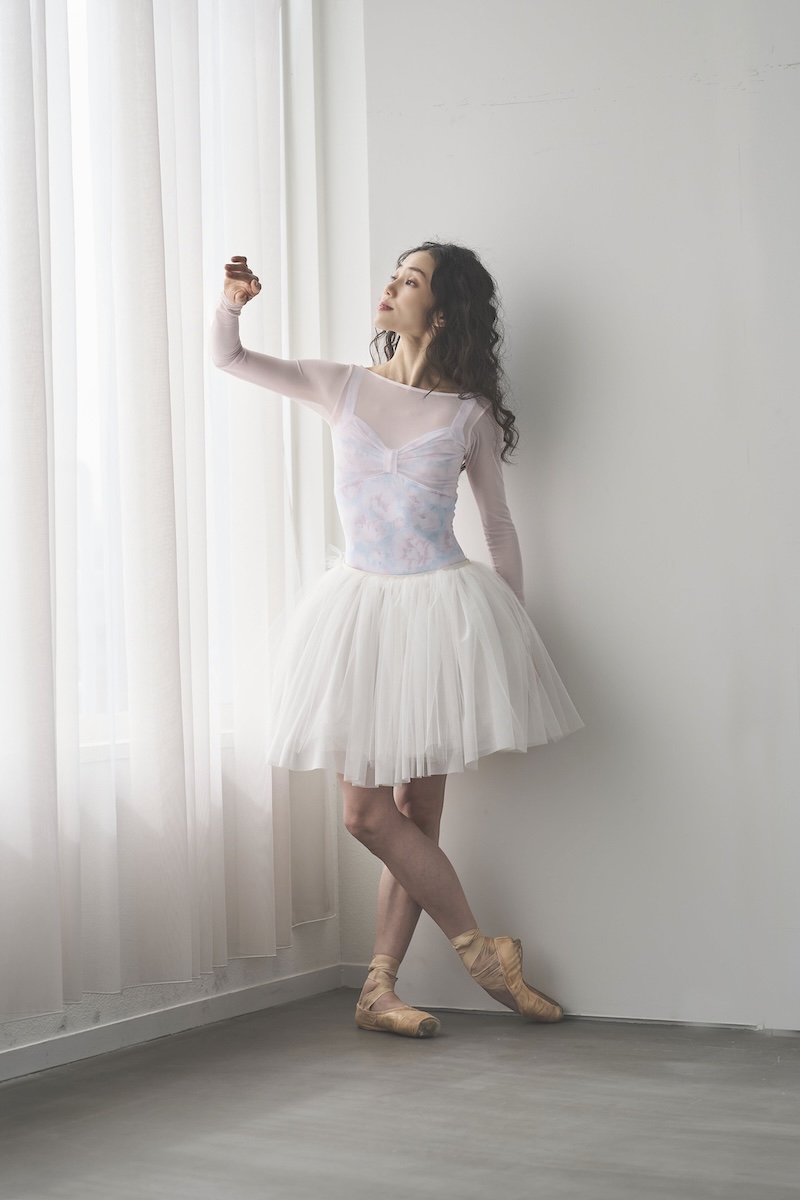 stina / type L long ribbon / Aurora pink