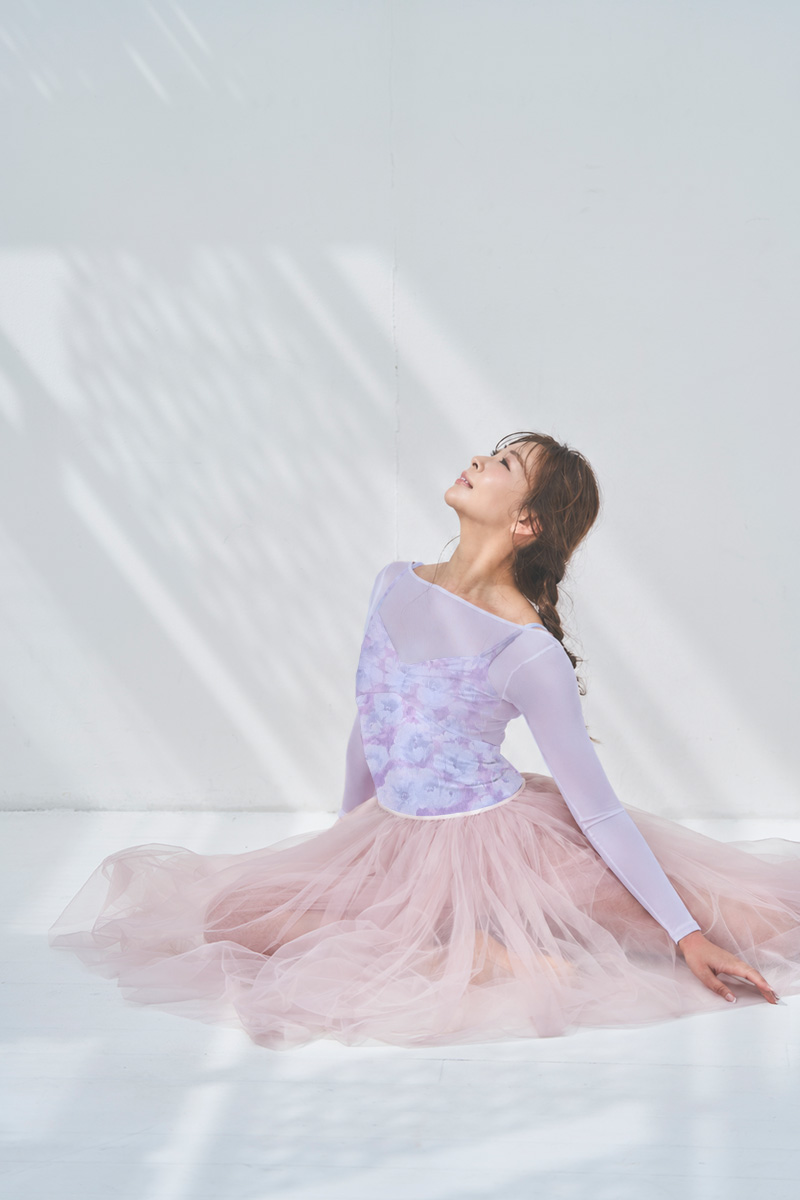 stina / type L long ribbon / Aurora blueberry