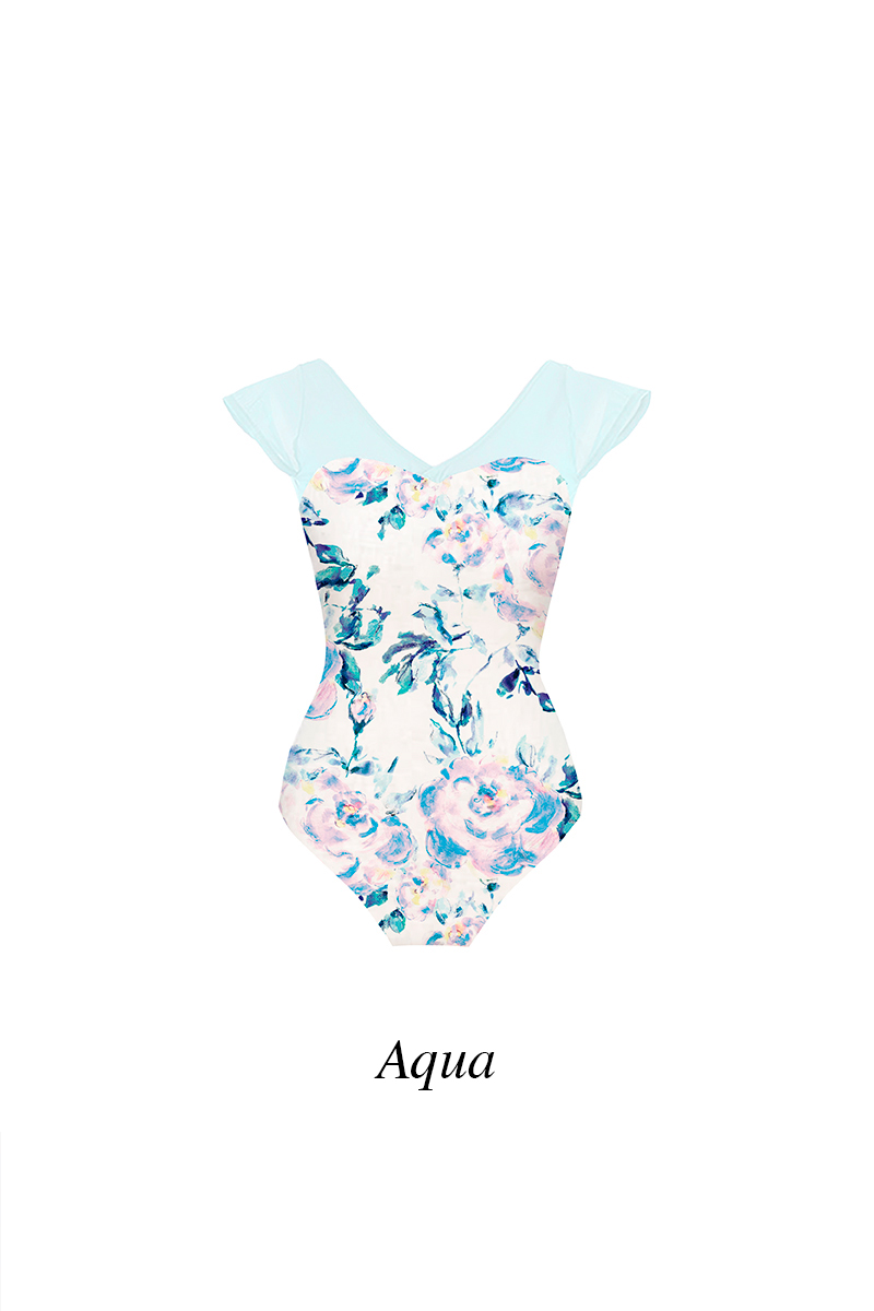 stina レオタード mokumoku ブルー typeQ Ssize stina / type O square