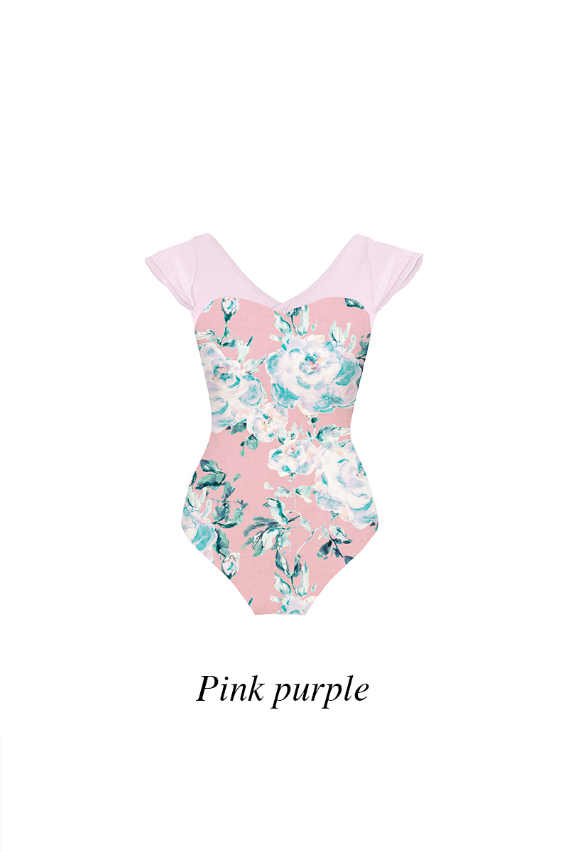 stinaスティナレオタードタイプHレディースPピンク stina / type H half sleeve / mokumoku pink