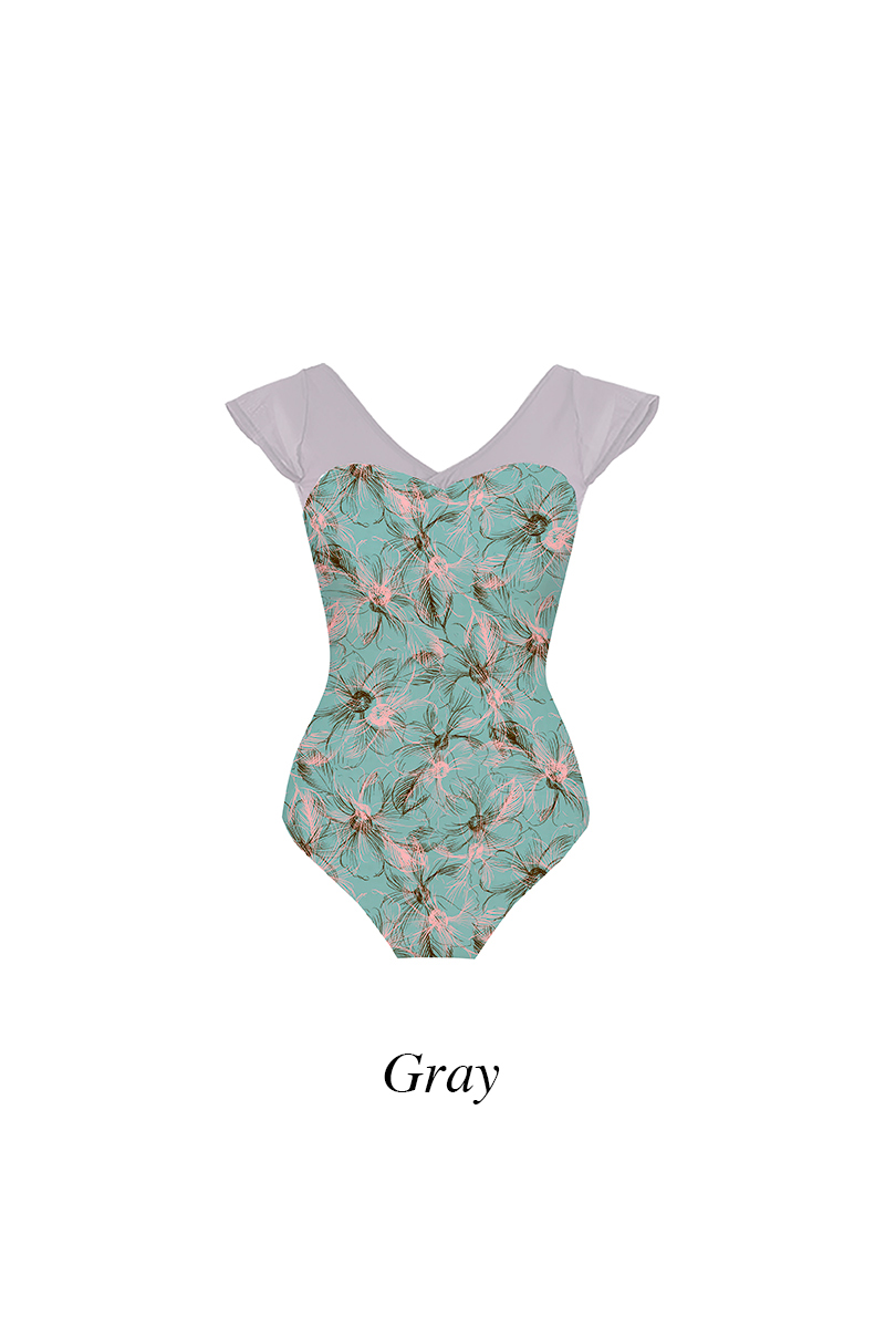 stina レオタード　type H half sleeve サイズP stina / type H half sleeve / pastel turquoise