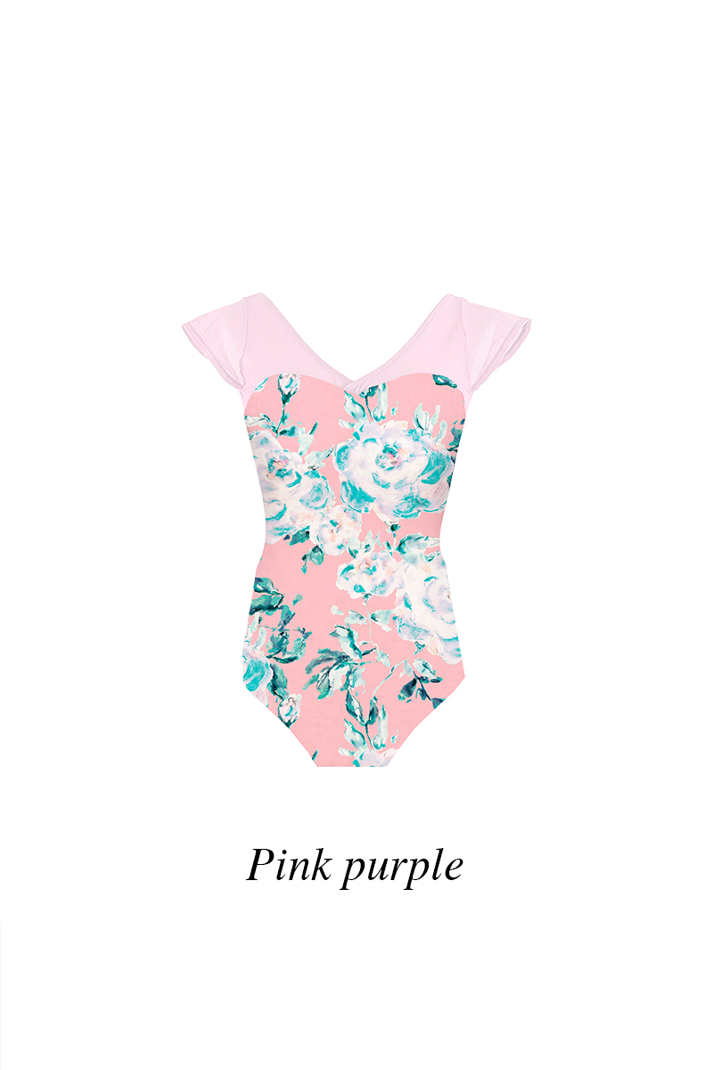 限定セール -SALE mokumoku / sleeve half H type / stina pink girl & kids / バレエ