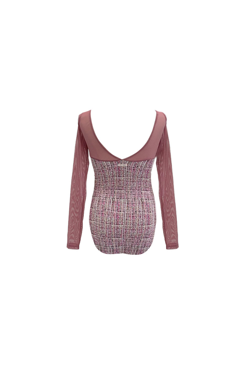 stina / type V lucky / light pink tweed / girl