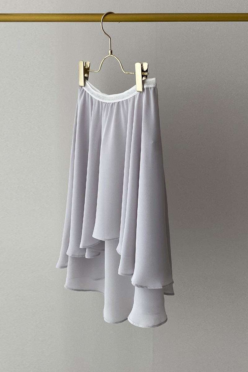 stina / pull-on skirt / light gray