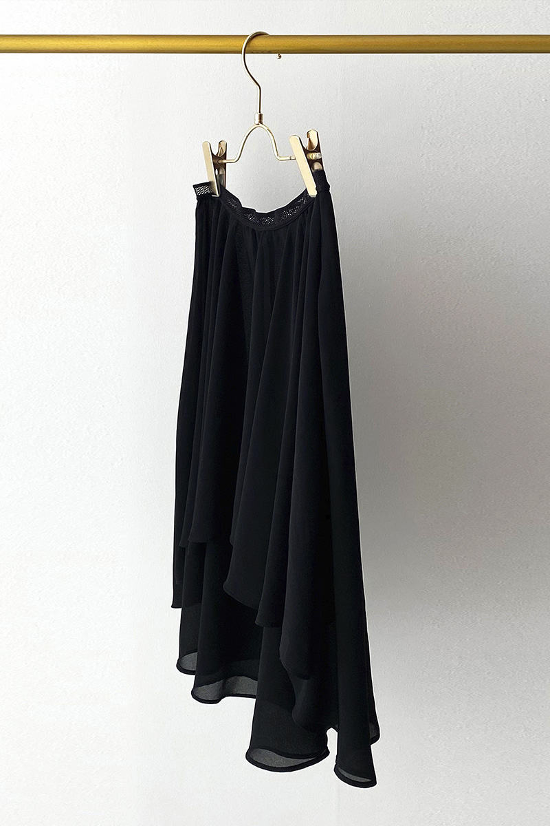 stina / pull-on skirt / black