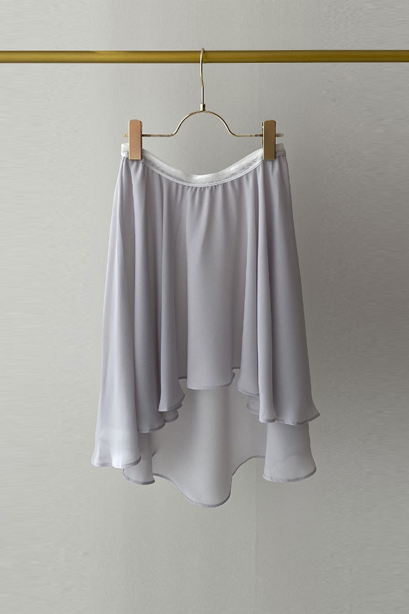 stina / pull-on skirt / light gray