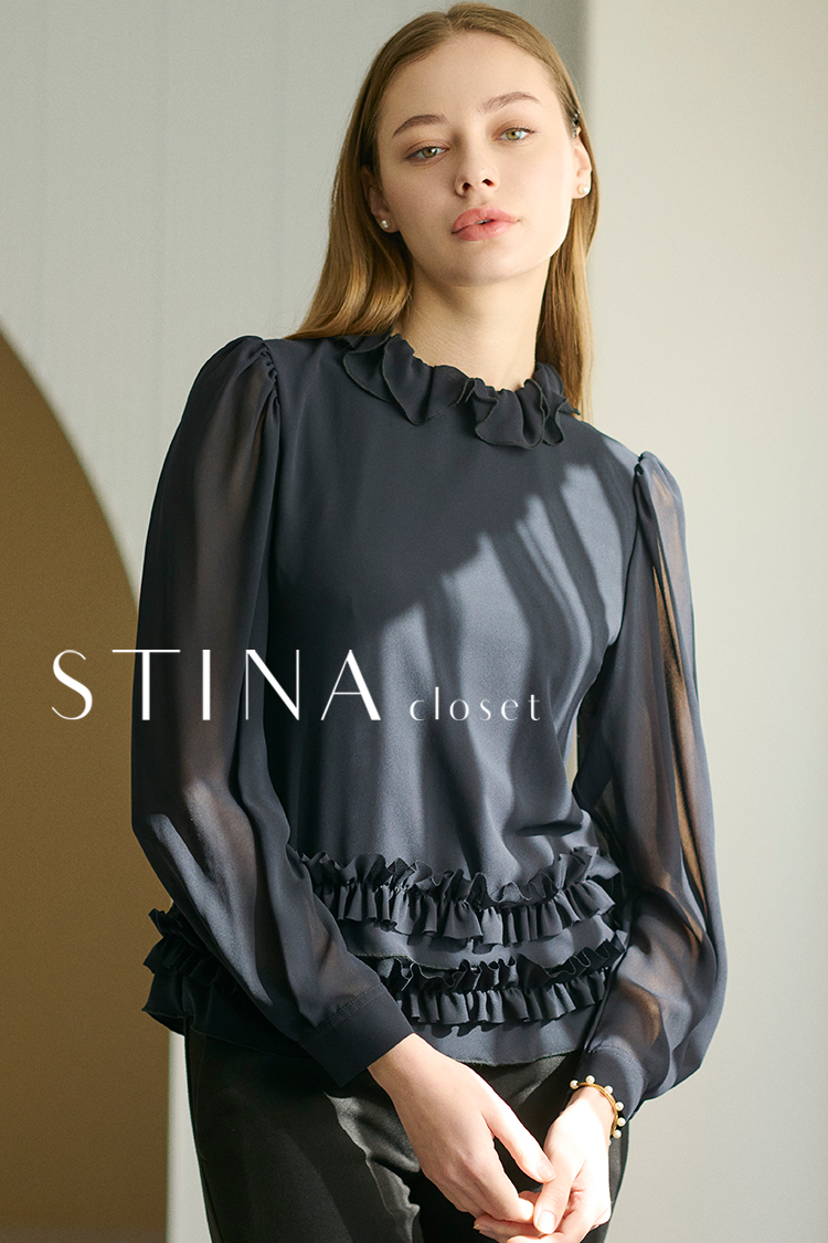 Stina Closet ブラウス白 | easy-beauty.it