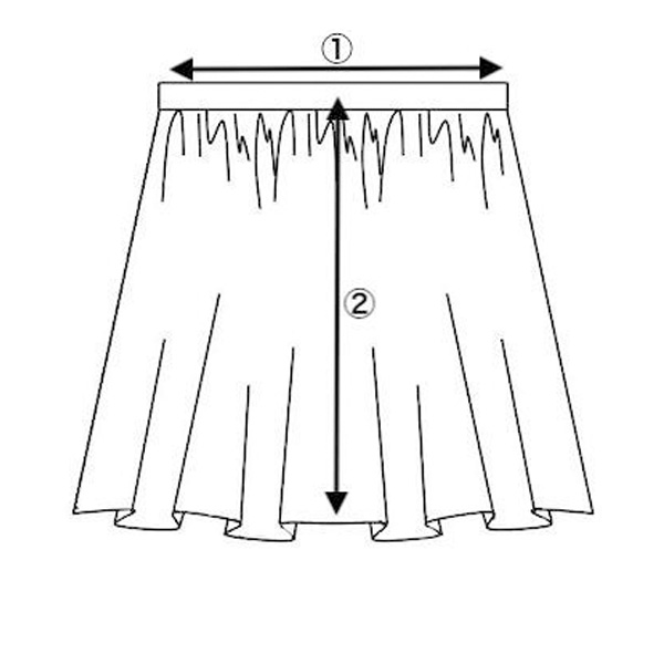 stina / pull-on skirt / black